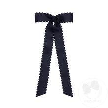 Load image into Gallery viewer, Scallop edge grosgrain streamers with tails
