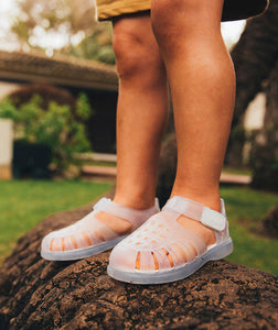 Tobby clear white jellie sandal