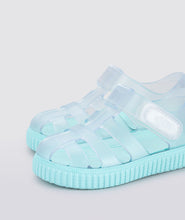 Load image into Gallery viewer, Nico clear with aquamarine sole fisherman jellie sandal

