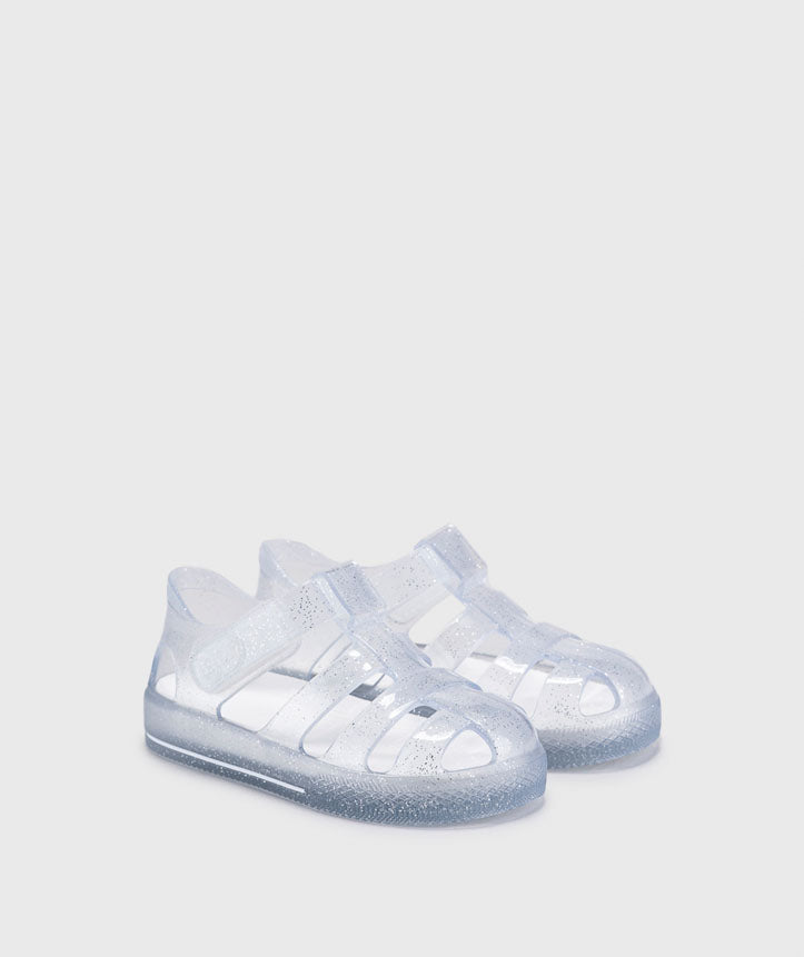 Star clear glitter fisherman  jellie sandal