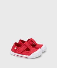 Load image into Gallery viewer, Red canvas t-strap
