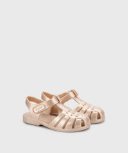 Load image into Gallery viewer, Clasica nacar gold jelly sandal
