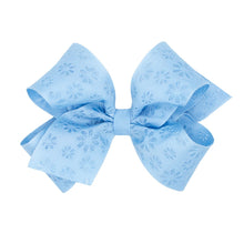 Load image into Gallery viewer, Flower embossed grosgrain bows
