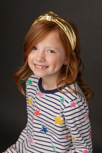 Chrome knot headband