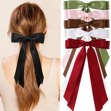 Load image into Gallery viewer, Double layer bow with tails
