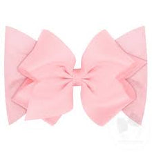 Load image into Gallery viewer, Small King Grosgrain Bow Matching Cotton Jersey Baby Headband
