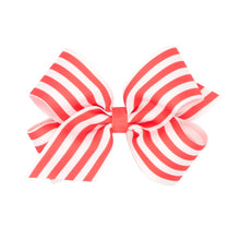 Load image into Gallery viewer, Nautical stripe grosgrain bow
