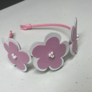 3 flower headband