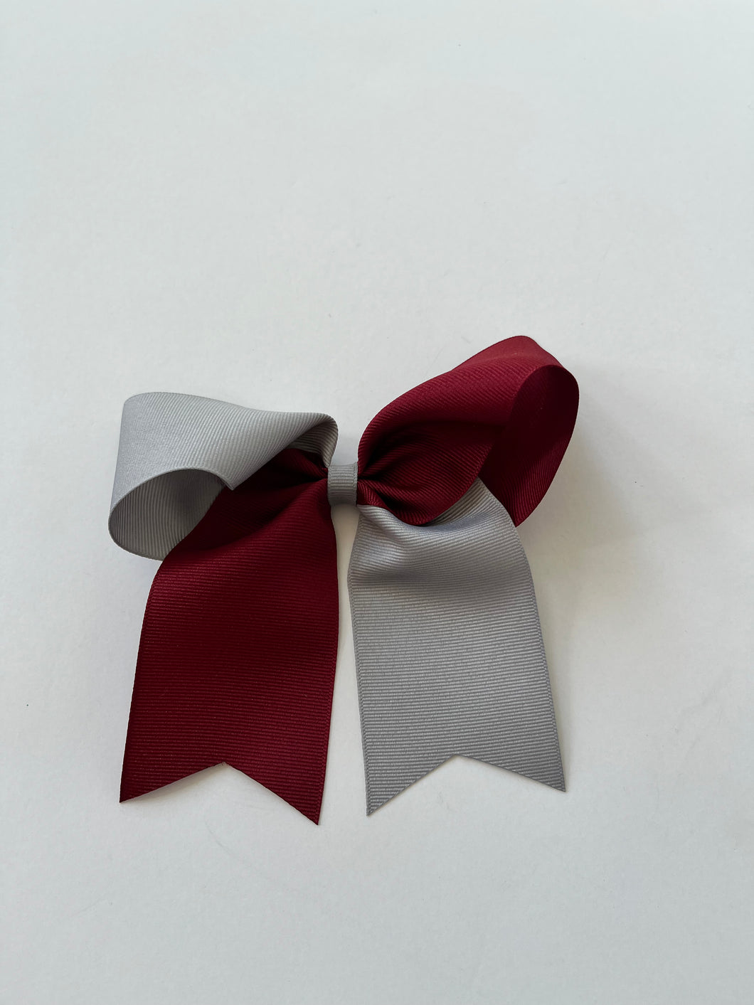 Two tone grosgrain cheer bow
