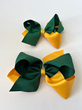 Load image into Gallery viewer, Two tone grosgrain bow- School colors
