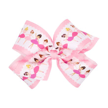 Load image into Gallery viewer, Princess/ballerinas printed bow
