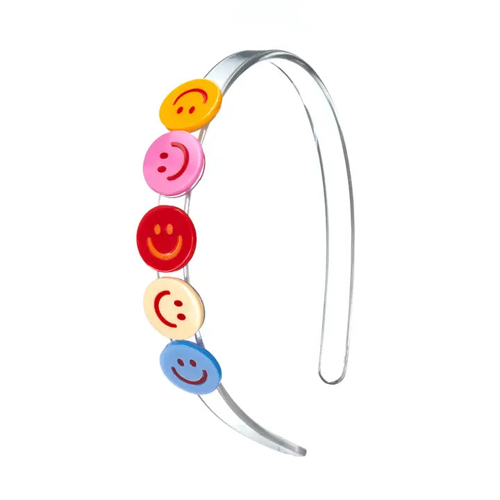 Happy faces colorful headband