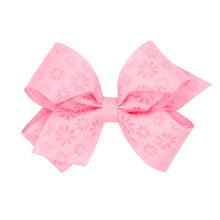 Load image into Gallery viewer, Flower embossed grosgrain bows
