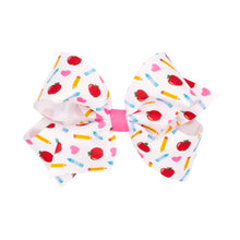 Load image into Gallery viewer, Back to School printed grosgrain bows
