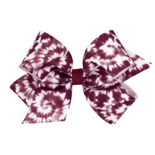 Load image into Gallery viewer, School colors tie-dye grosgrain bows
