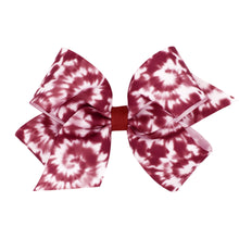 Load image into Gallery viewer, School colors tie-dye grosgrain bows
