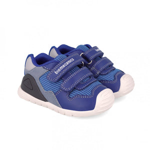 Blue double velcro sneaker prewalker