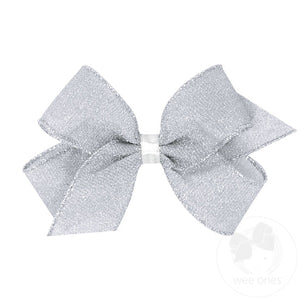 Textured glimmer and sparkle bow