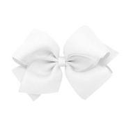 White organza overlay bow