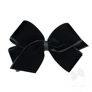 Classic velvet with satin overlay bow