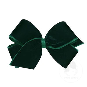 Classic velvet with satin overlay bow