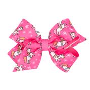 Load image into Gallery viewer, Pastel Christmas print overly bow
