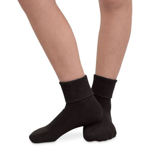 Black turn cuff socks(1 pair)