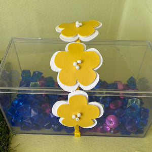 3 flower headband
