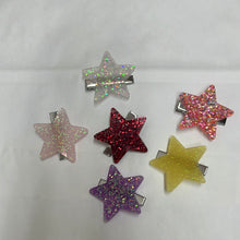 Load image into Gallery viewer, Star resin hair clips
