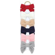 Load image into Gallery viewer, Mini Corduroy front tie bow
