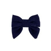 Load image into Gallery viewer, Mini Corduroy front tie bow
