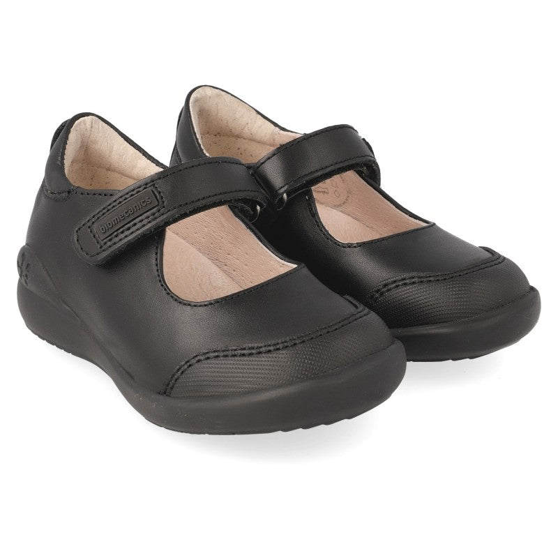 Girls black mary jane with reinforced toe area (181121-A)